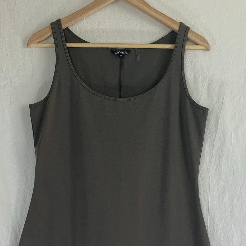 Nic+Zoe Perfect Tank Top in Dark Olive
